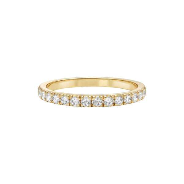 Item | Buy 2MM Pave Natural Diamond Band in 18KT Gold | SPOP Enterprise Global